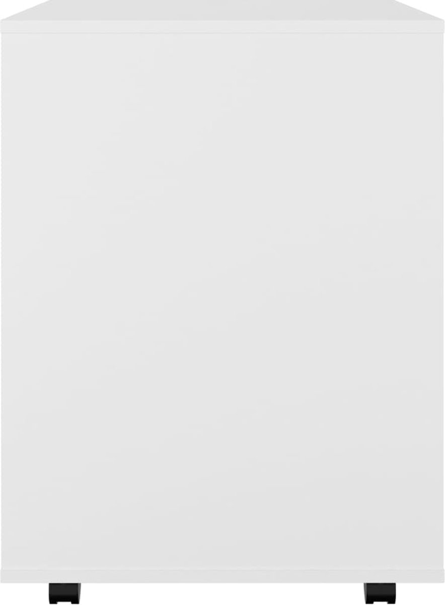 Vidaxl Kast Verrijdbaar 60x53x72 Cm Spaanplaat - Wit