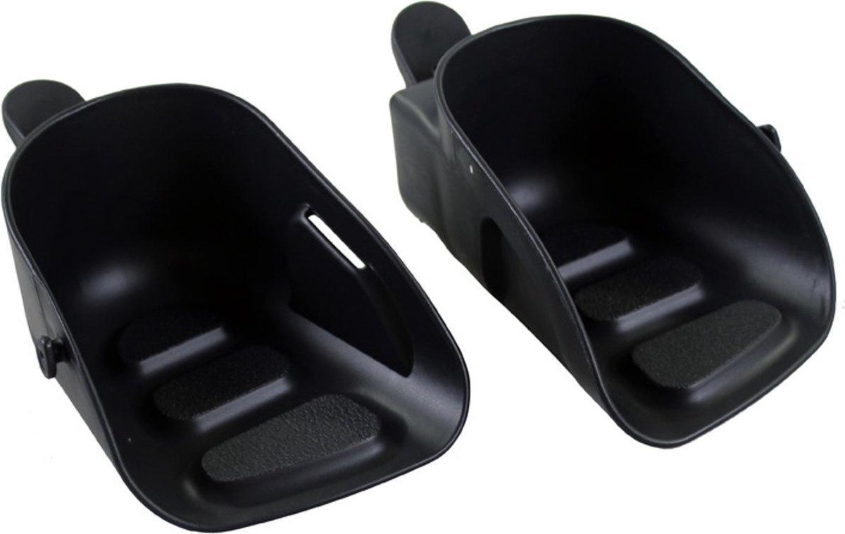 Yepp Voetenbakjes Maxi Links + Rechts - Zwart