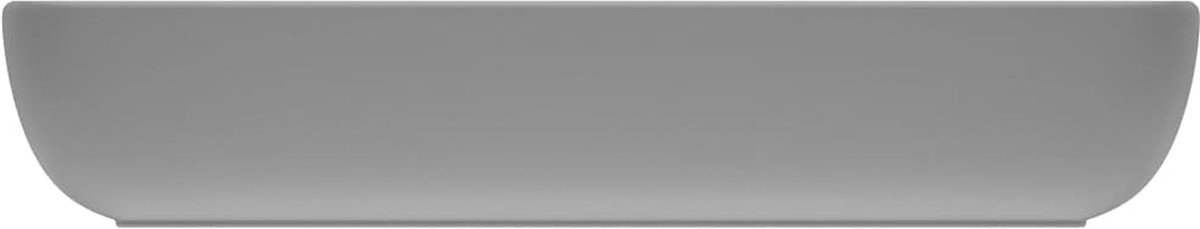 Vidaxl Wastafel Rechthoekig 71x38 Cm Keramiek Mat Licht - Grijs