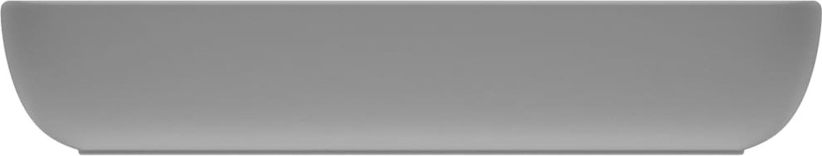 Vidaxl Wastafel Rechthoekig 71x38 Cm Keramiek Mat Licht - Grijs