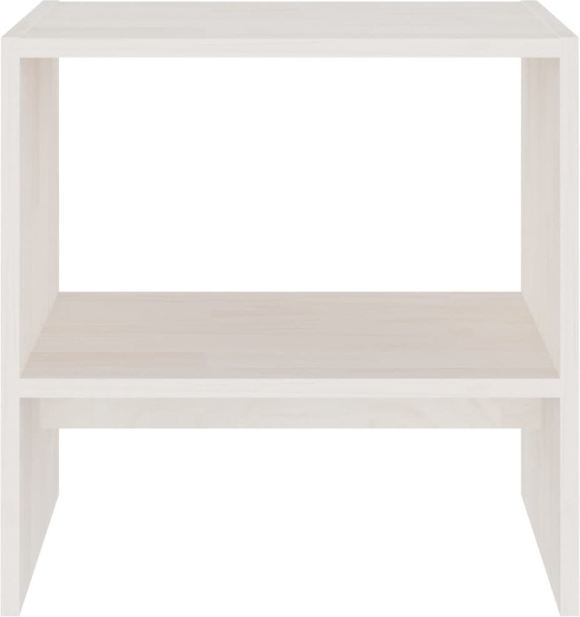 Vidaxl Nachtkastjes 2st 40x30,5x40 Cm Massief Grenenhout - Wit