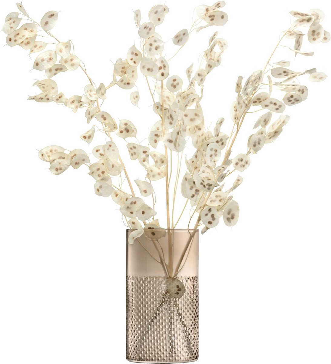 L.S.A. Vaas Wicker 25 Cm Glas Taupe - Bruin