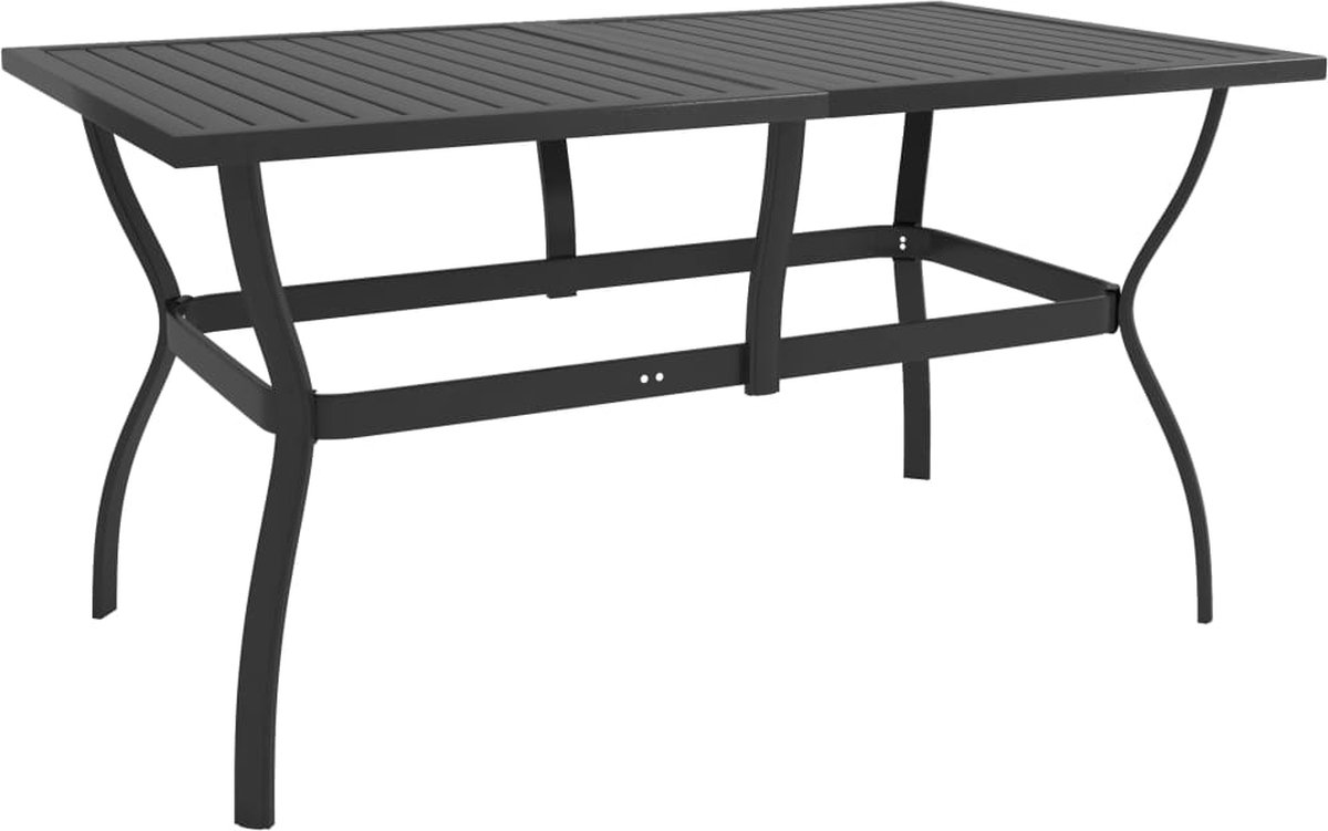 Vidaxl 7-delige Tuinset Textileen En Staal - Grijs