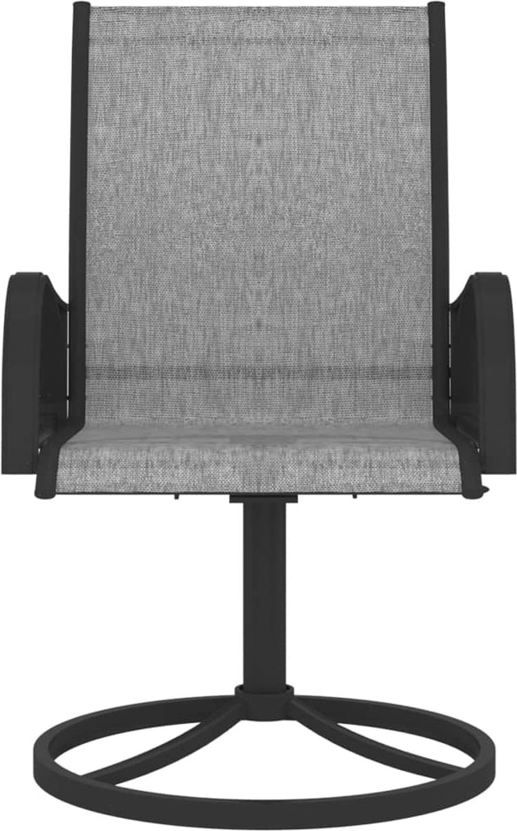 Vidaxl 7-delige Tuinset Textileen En Staal - Grijs