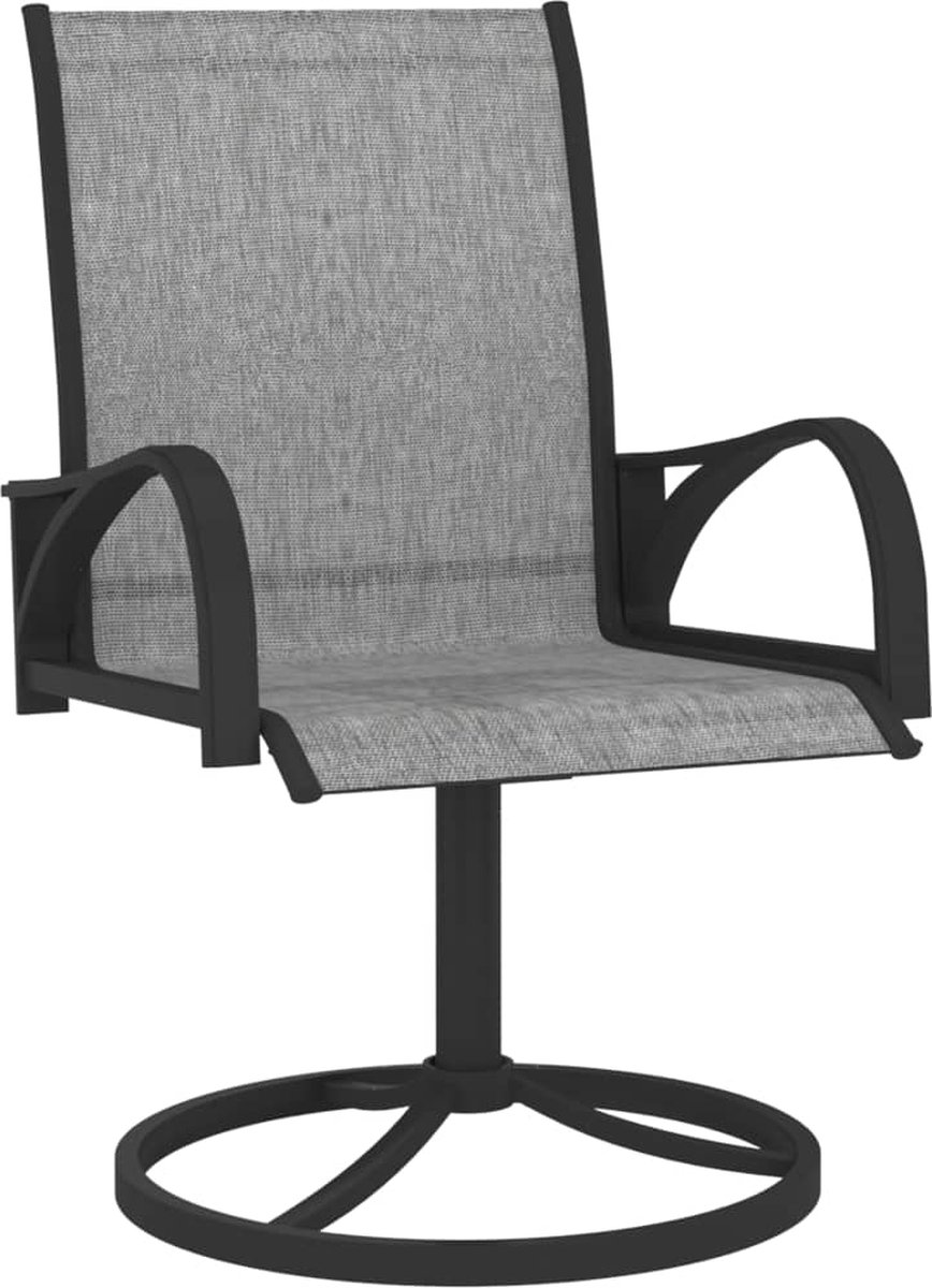 Vidaxl 7-delige Tuinset Textileen En Staal - Grijs