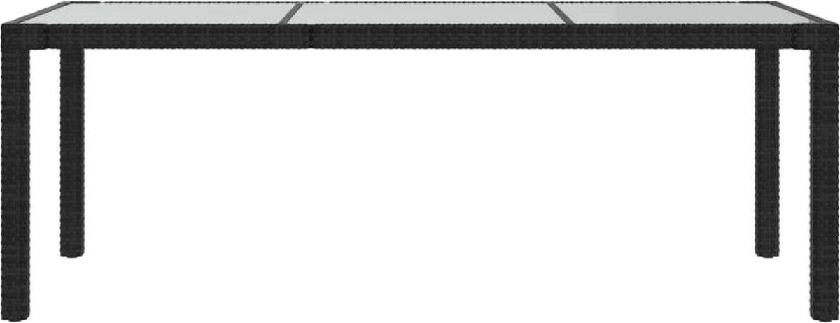 Vidaxl 7-delige Tuinset Met Kussens Poly Rattan - Zwart