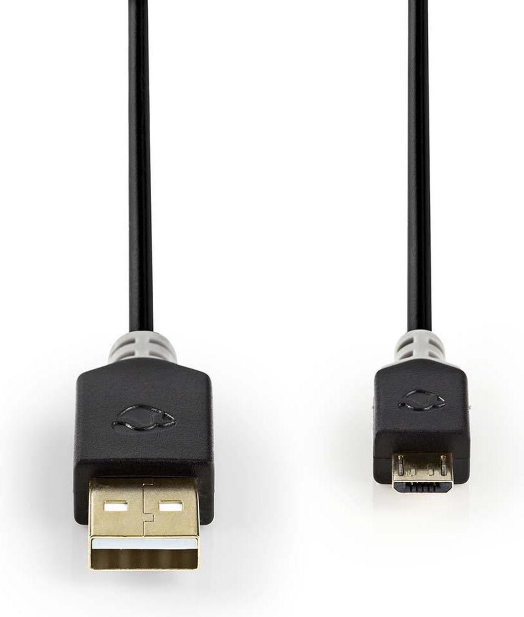 Nedis Usb-kabel - Antraciet - 2.00 M - Zwart