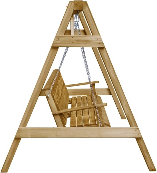 Vidaxl Schommelbank Voor Buiten 205x150x157 Cm Grenenhout - Bruin