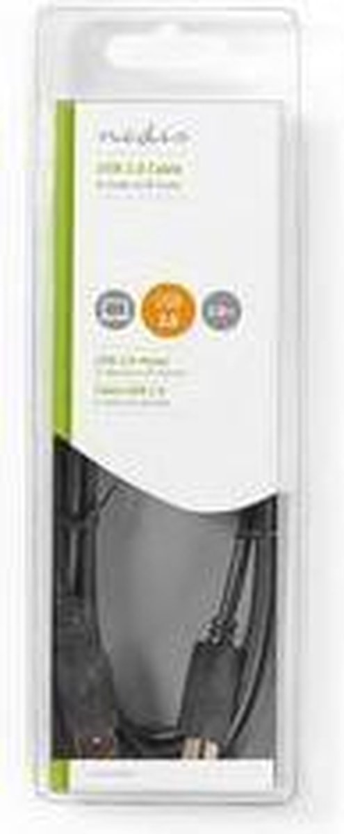 Nedis Usb-kabel 2.00 M - Zwart