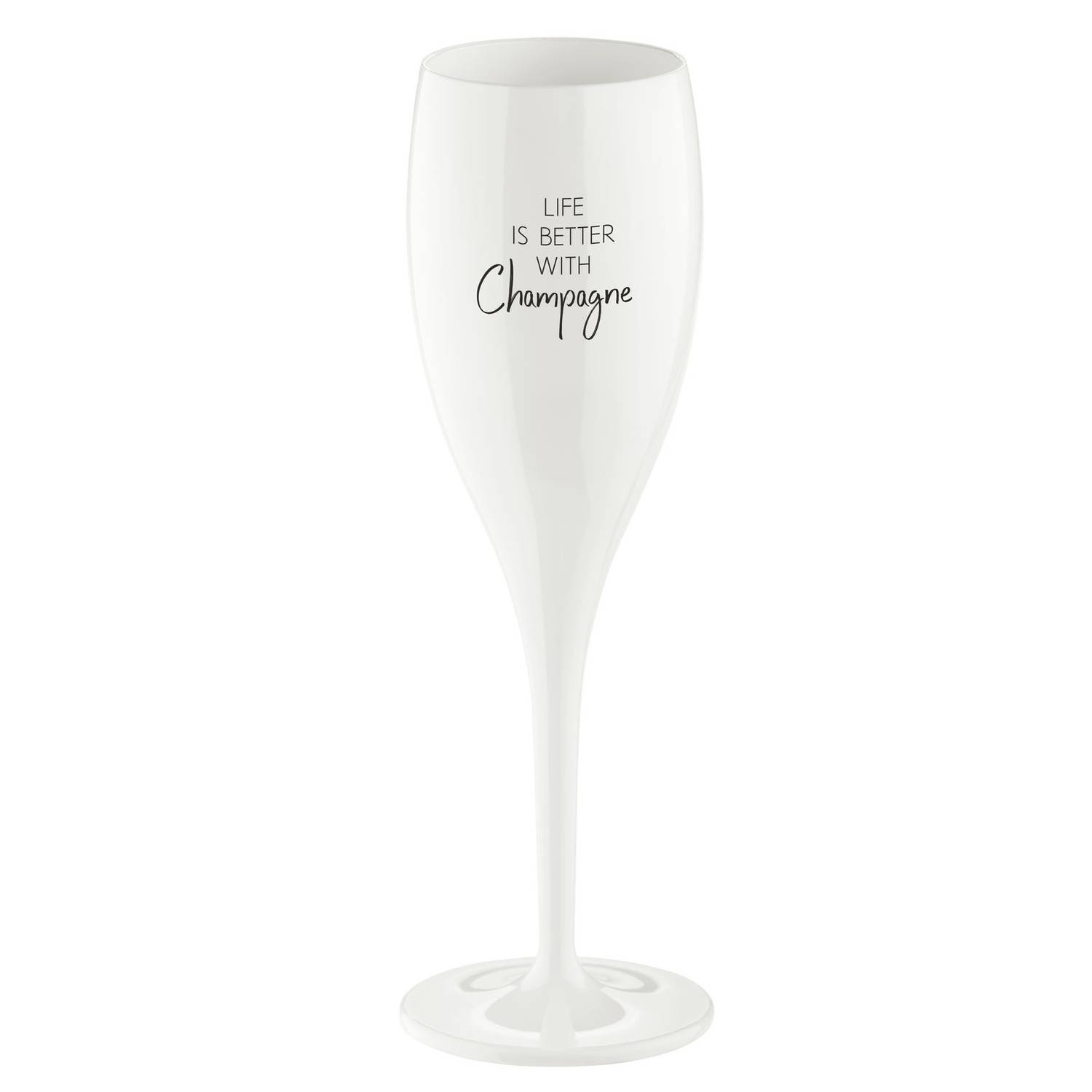 Champagneglas 'Life Is Better With Champagne' - Koziol Cheers No. 1