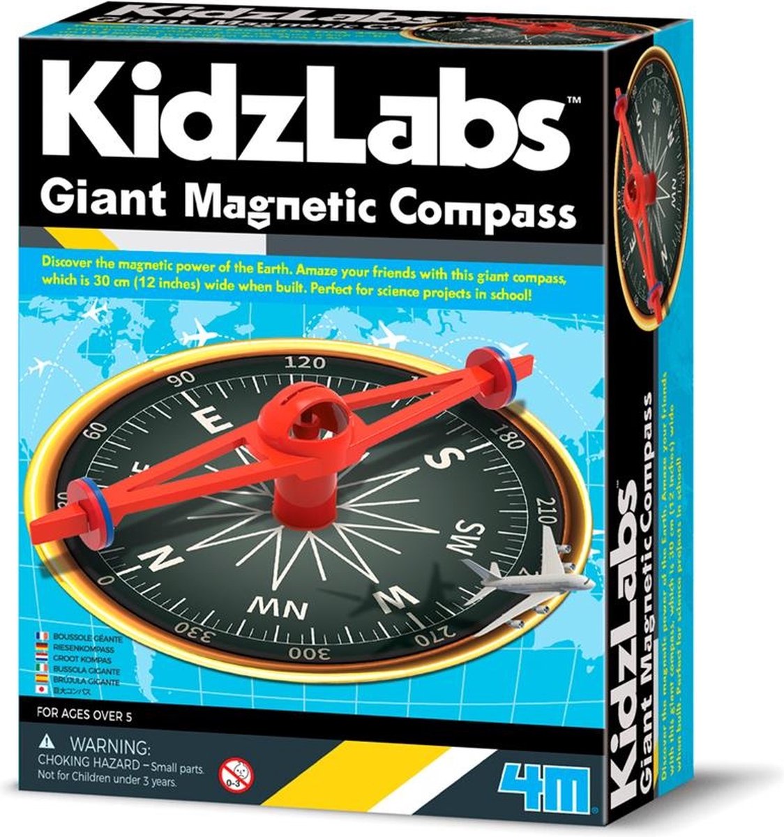 4M Kidzlabs Gigantisch Magnetisch Kompas - 30cm