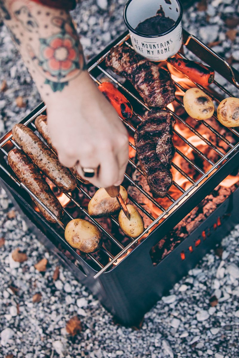 Beer Box Vuurkorf Grillrooster - Silver