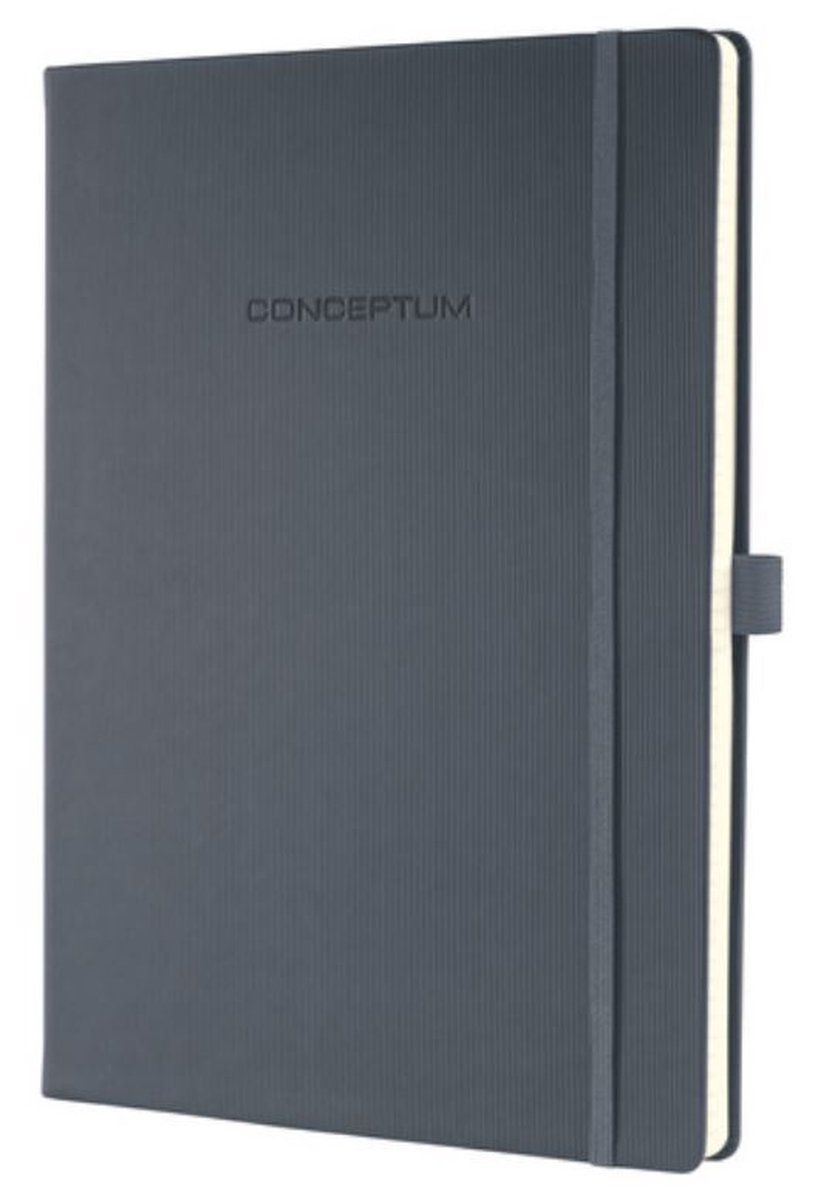 Sigel Notitieboek Conceptum Pure A4 Hardcover Gelinieerd - Grijs