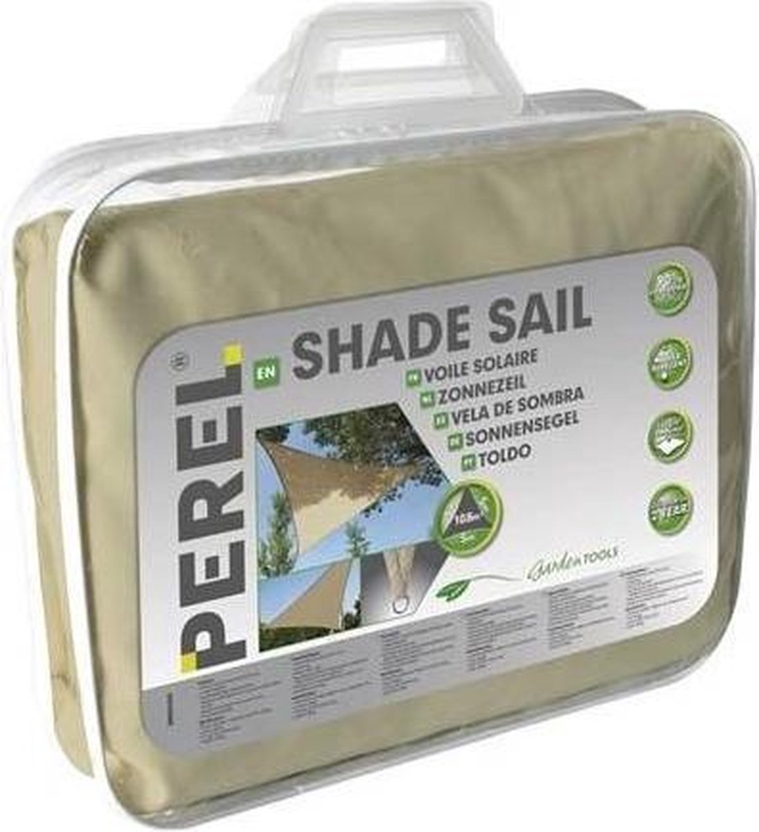 Velleman Schaduwdoek Driehoek 5x5x5 Champagne