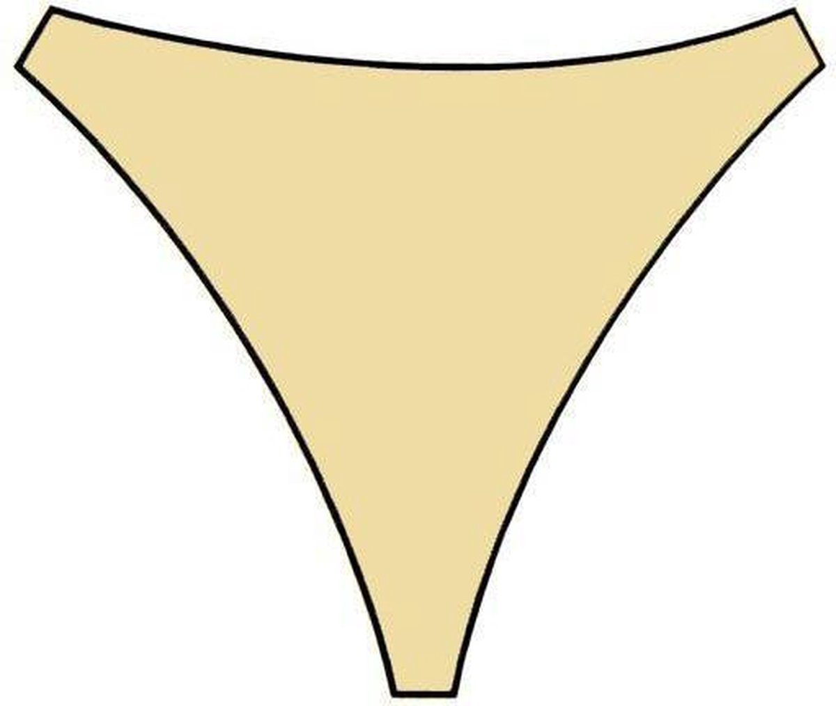 Velleman Schaduwdoek Driehoek 5x5x5 Champagne