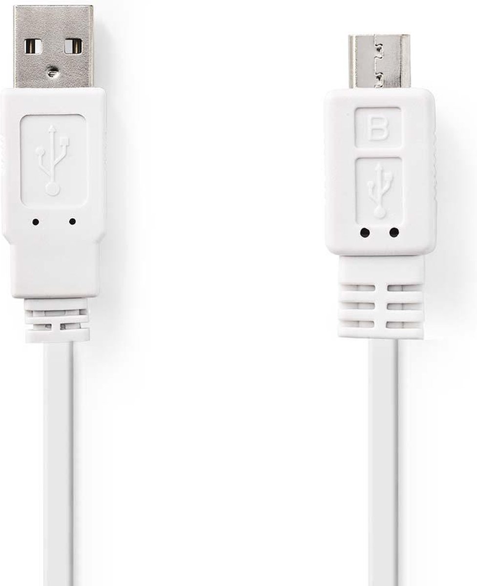 Nedis Usb-kabel - Wit - 1.00 M