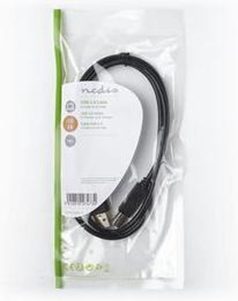 Nedis Usb-kabel 1.00 M - Zwart