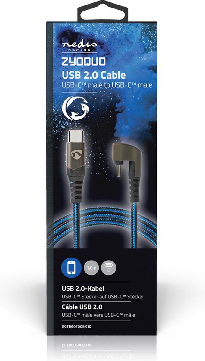 Nedis Usb-kabel 1.00 M - Zwart