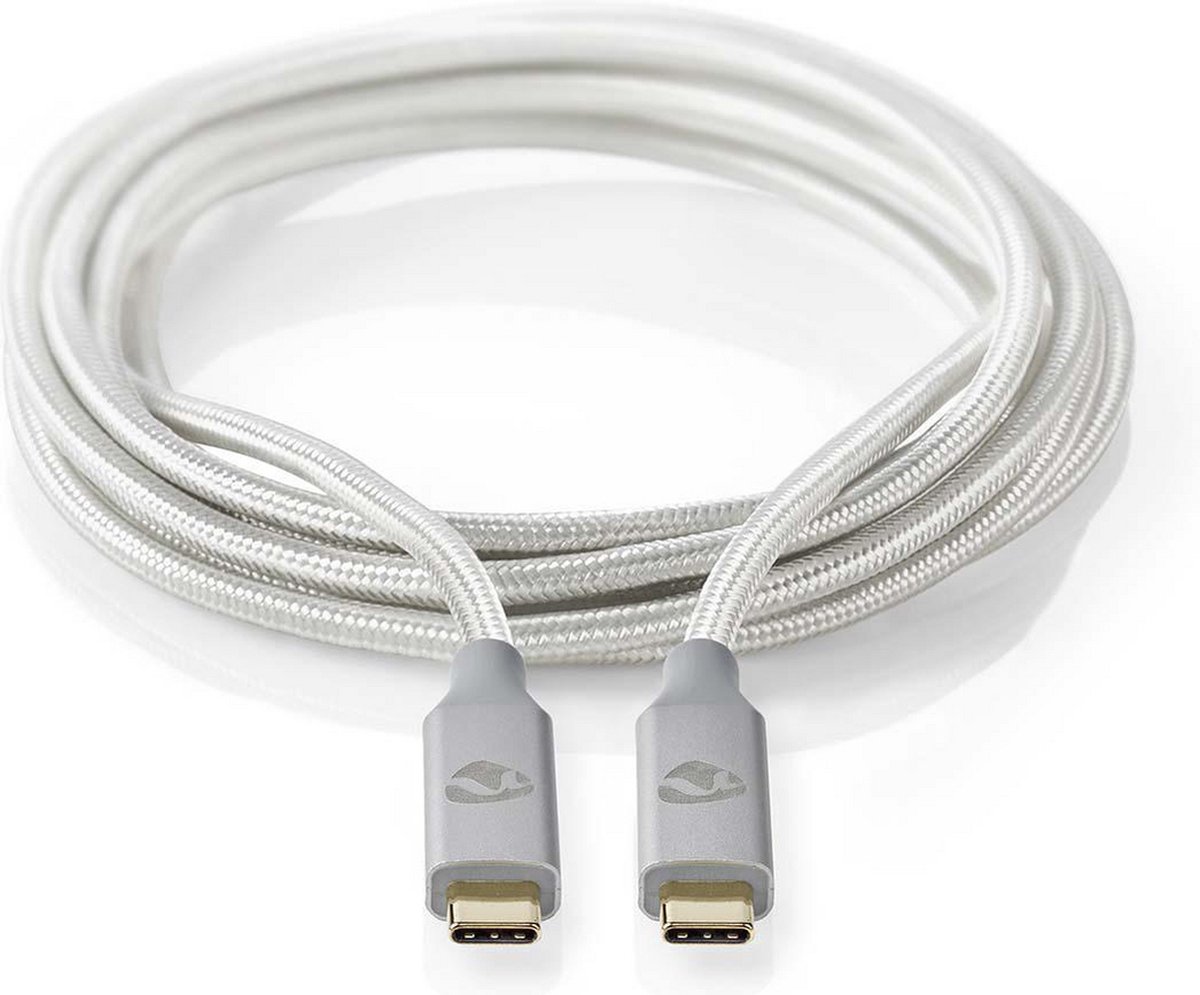 Nedis Usb-kabel - Zilver - 2.00 M