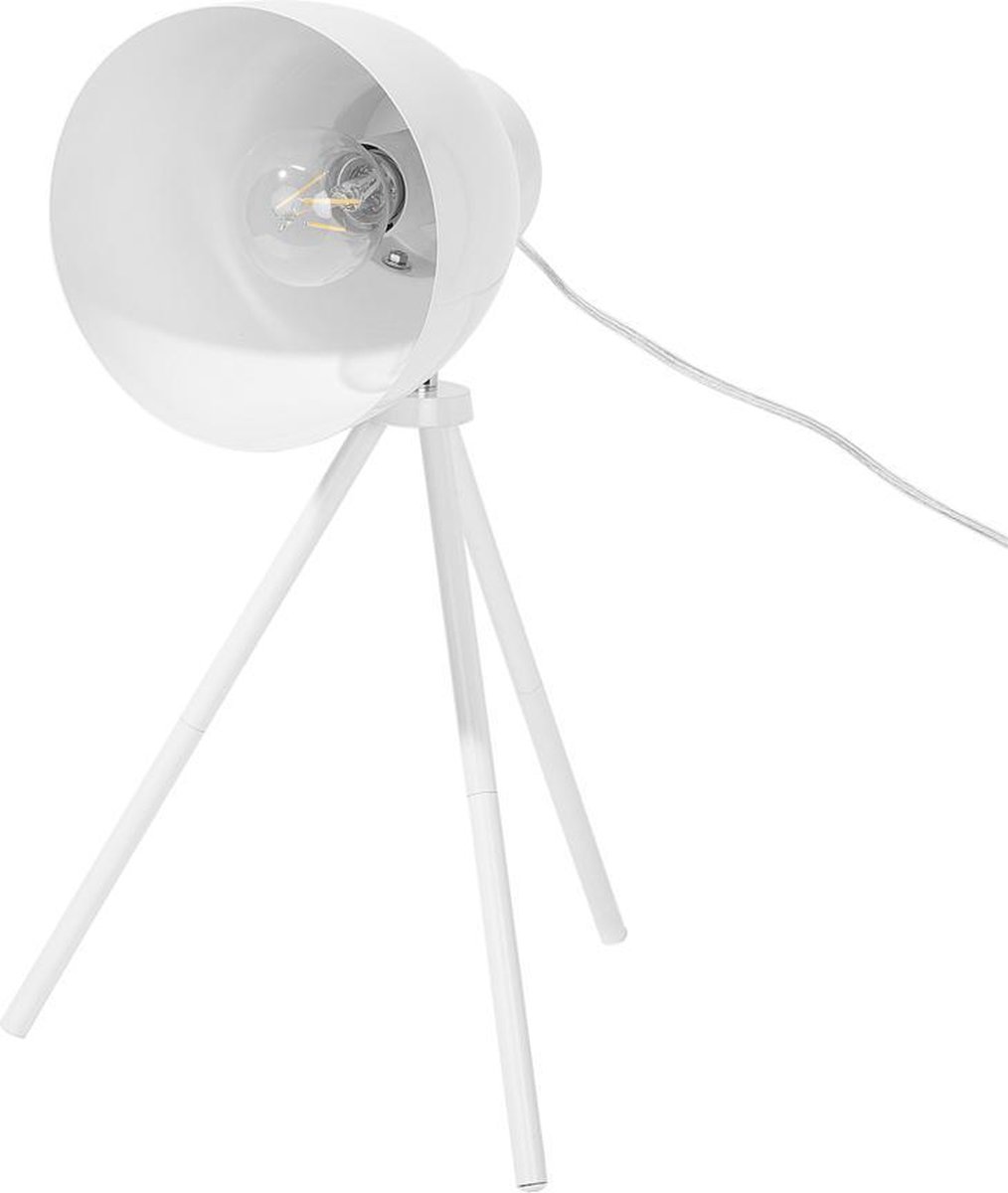 Beliani Tamega Tafellamp Metaal 16.5 X 16.5 Cm - Wit