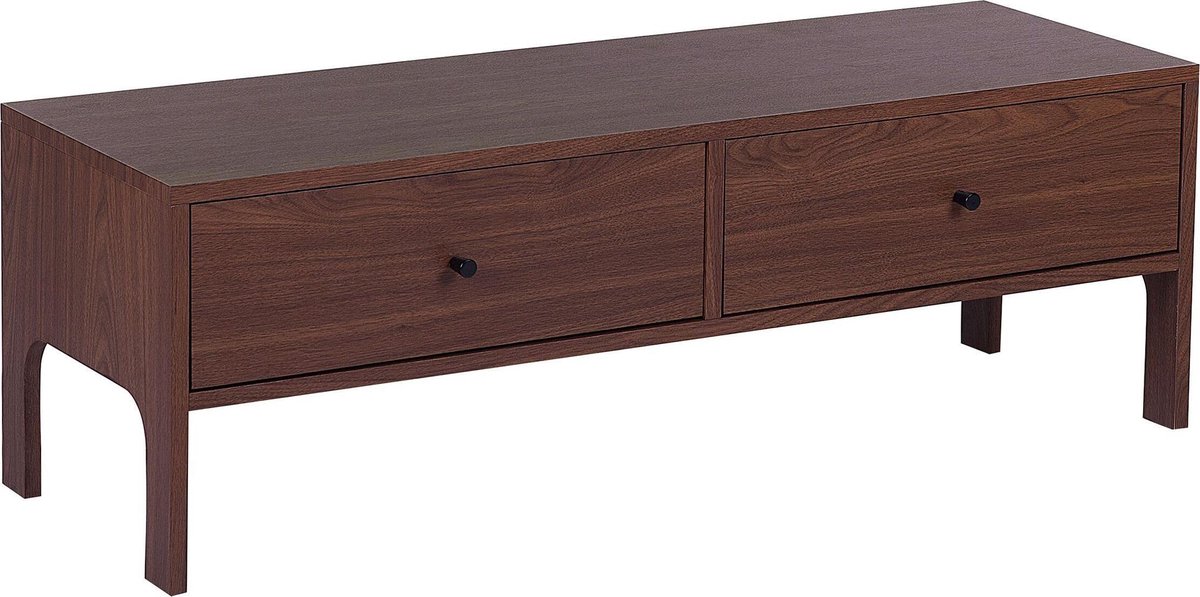 Beliani Corina - Tv-meubel-donkere Houtkleur-mdf - Bruin