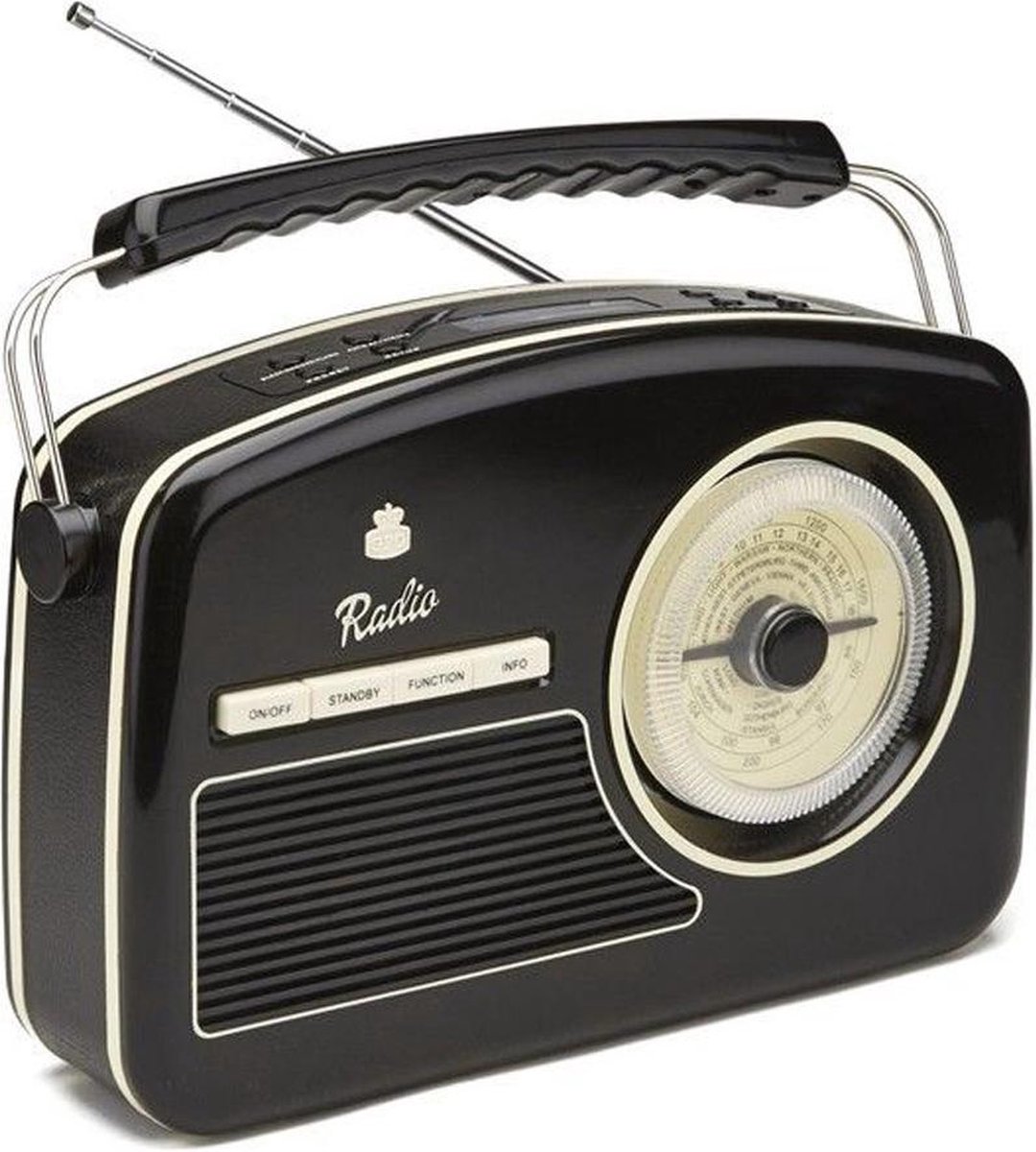 GPO Rydell Wekkerradio Dab+ - Zwart