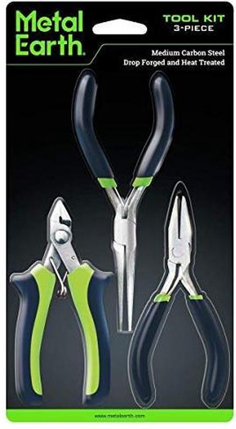 Metal Earth Tangenset 3-delig - Zwart
