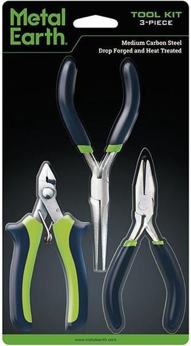 Metal Earth Tangenset 3-delig - Zwart