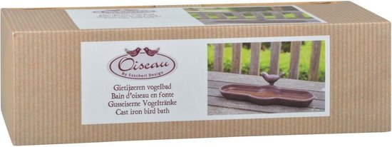 Esschert Design Vogelbadje Gietijzer Br25 - Bruin