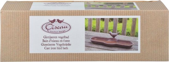 Esschert Design Vogelbadje Gietijzer Br25 - Bruin