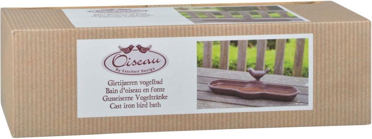 Esschert Design Vogelbadje Gietijzer Br25 - Bruin