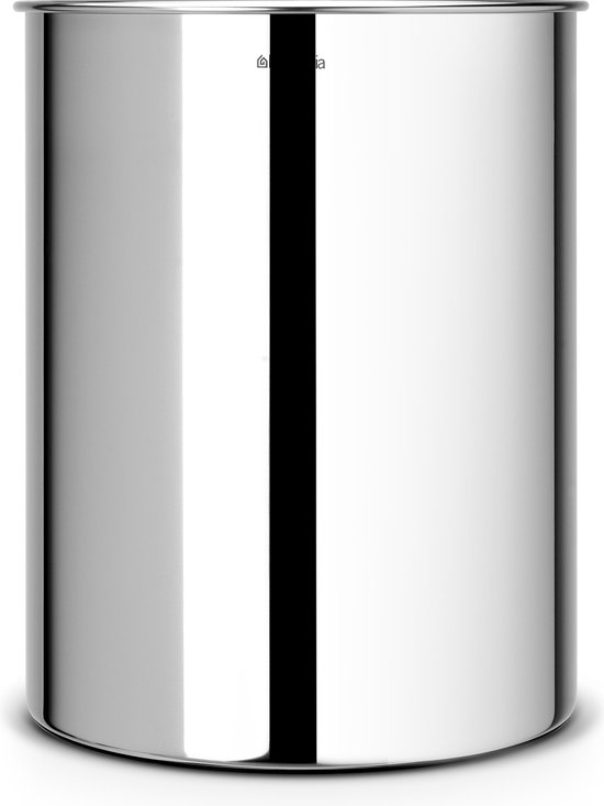 Brabantia - Prullenbak 15 Ltr Brilliant Steel - Silver