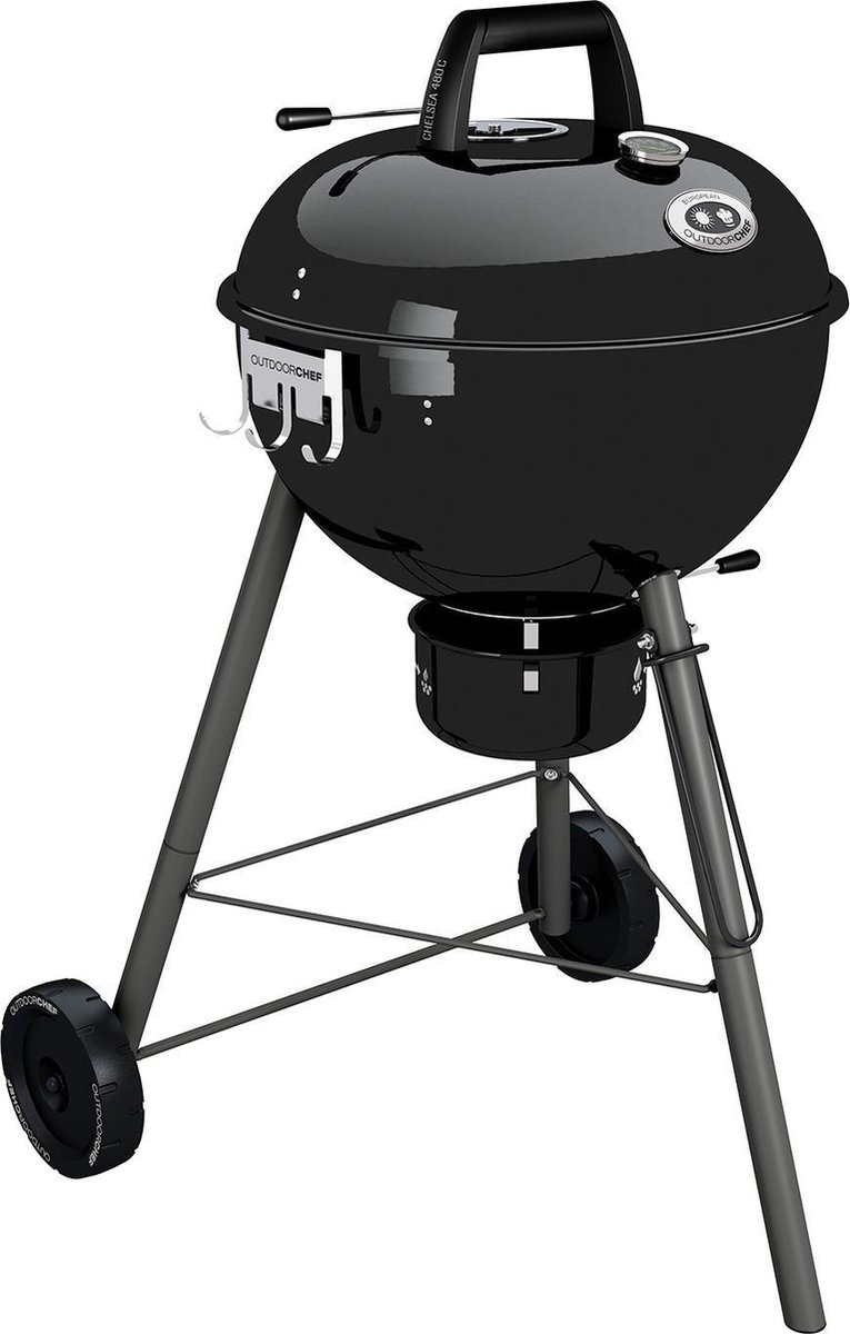 Outdoorchef Chelsea 480 C Houtskoolbarbecue - Zwart