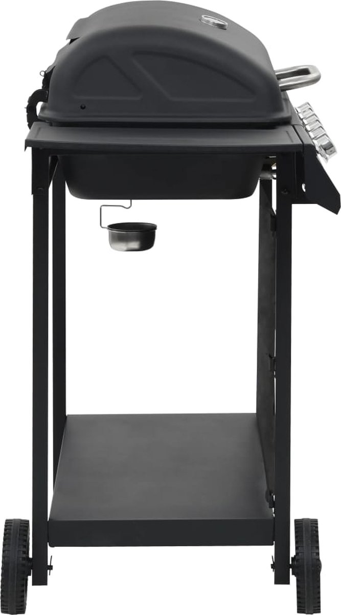 Vidaxl Gasbarbecue Met 6 Kookzones Staal - Zwart