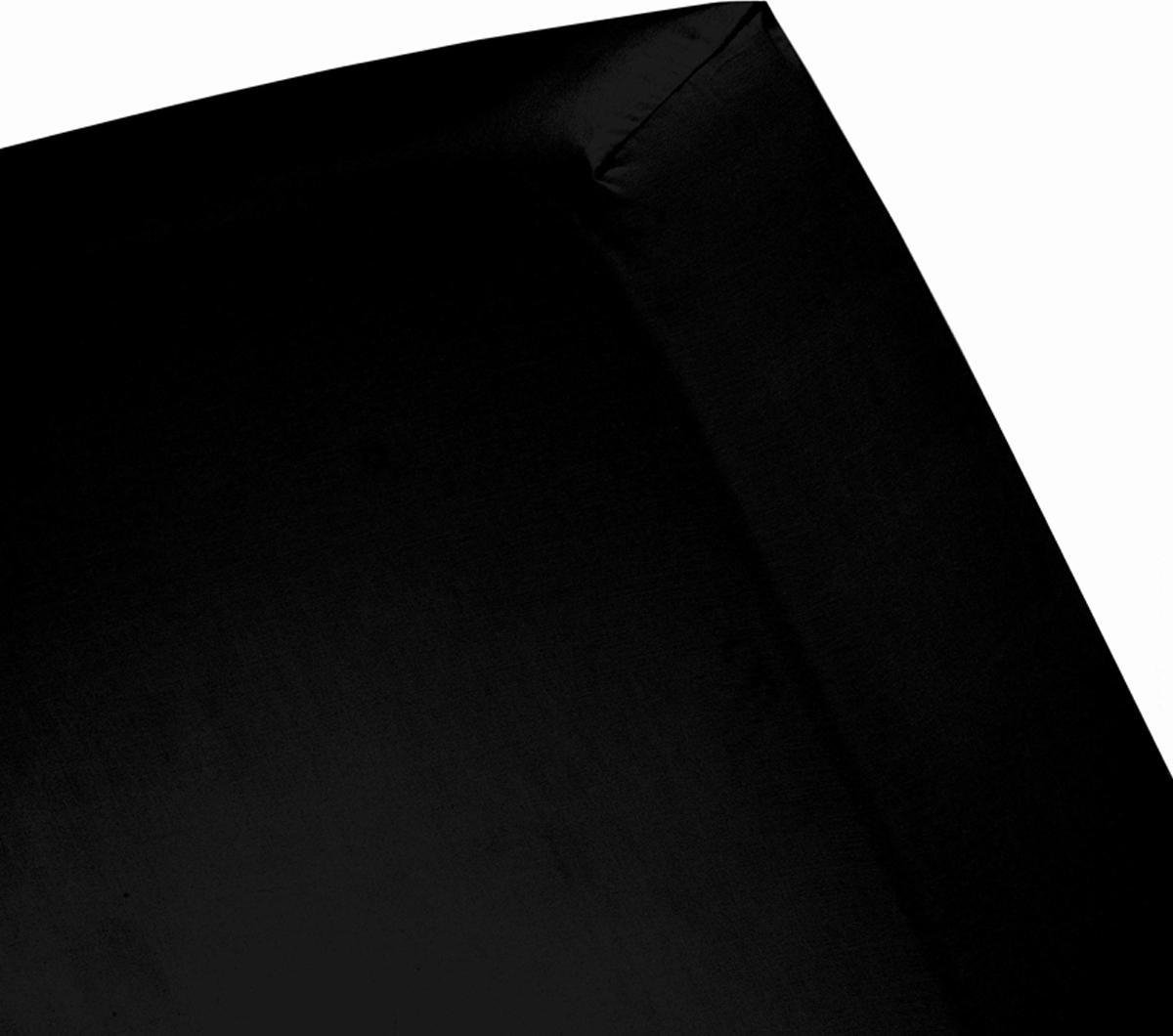 Cinderella Splittopper Hoeslaken Basic Percaline Black-180 X 210 Cm - Zwart