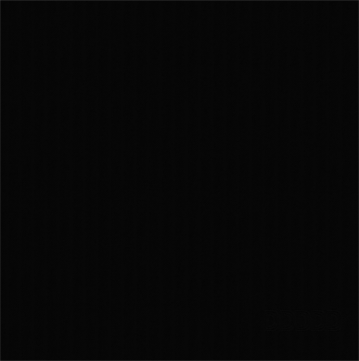 DDDDD Theedoek Logo - 60x65 Cm - Black - 6 Stuks - Zwart