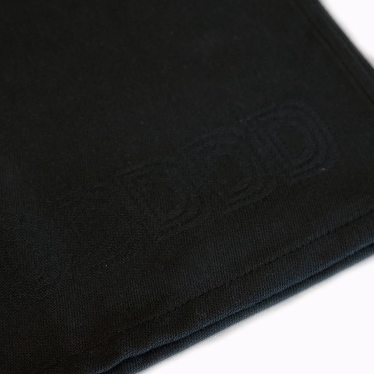 DDDDD Theedoek Logo - 60x65 Cm - Black - 6 Stuks - Zwart