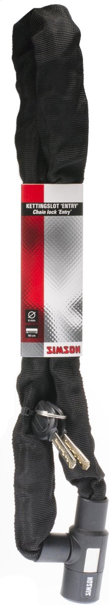 Simson Kettingslot Entry Kettingslot 90 Cm X 6 Mm/rood - Zwart