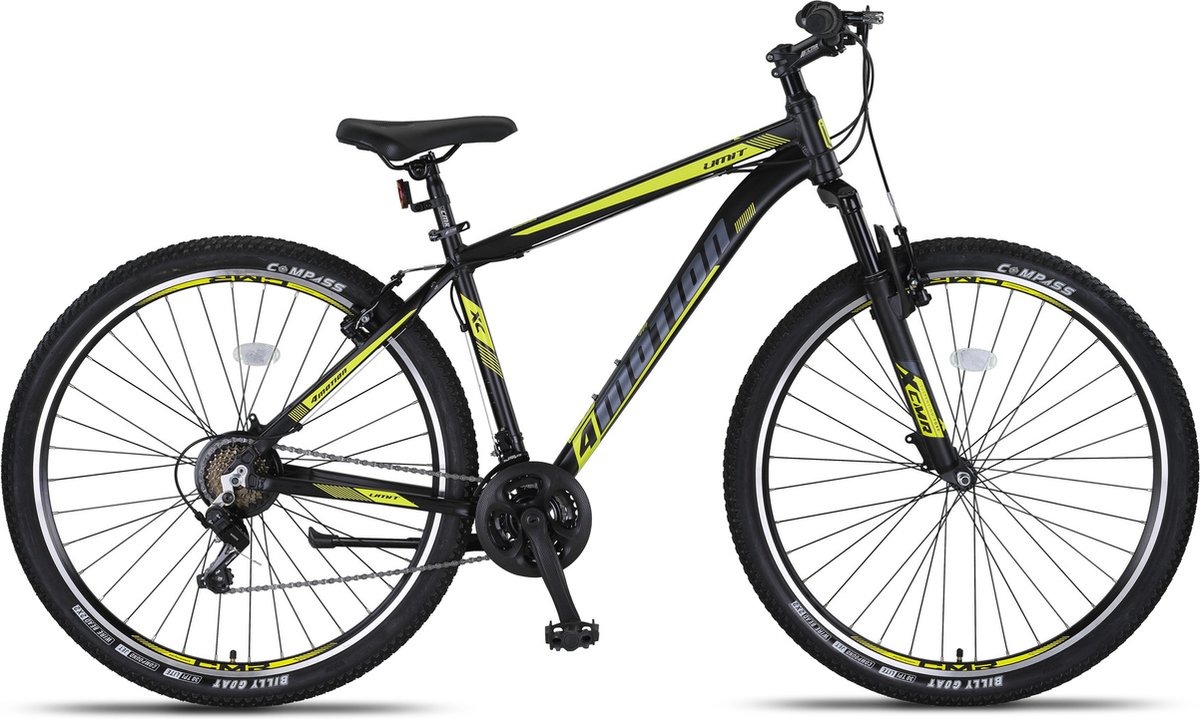 Umit 4 Motion Mountainbike 27,5 inch V-Brakes/Geel 21v - Zwart