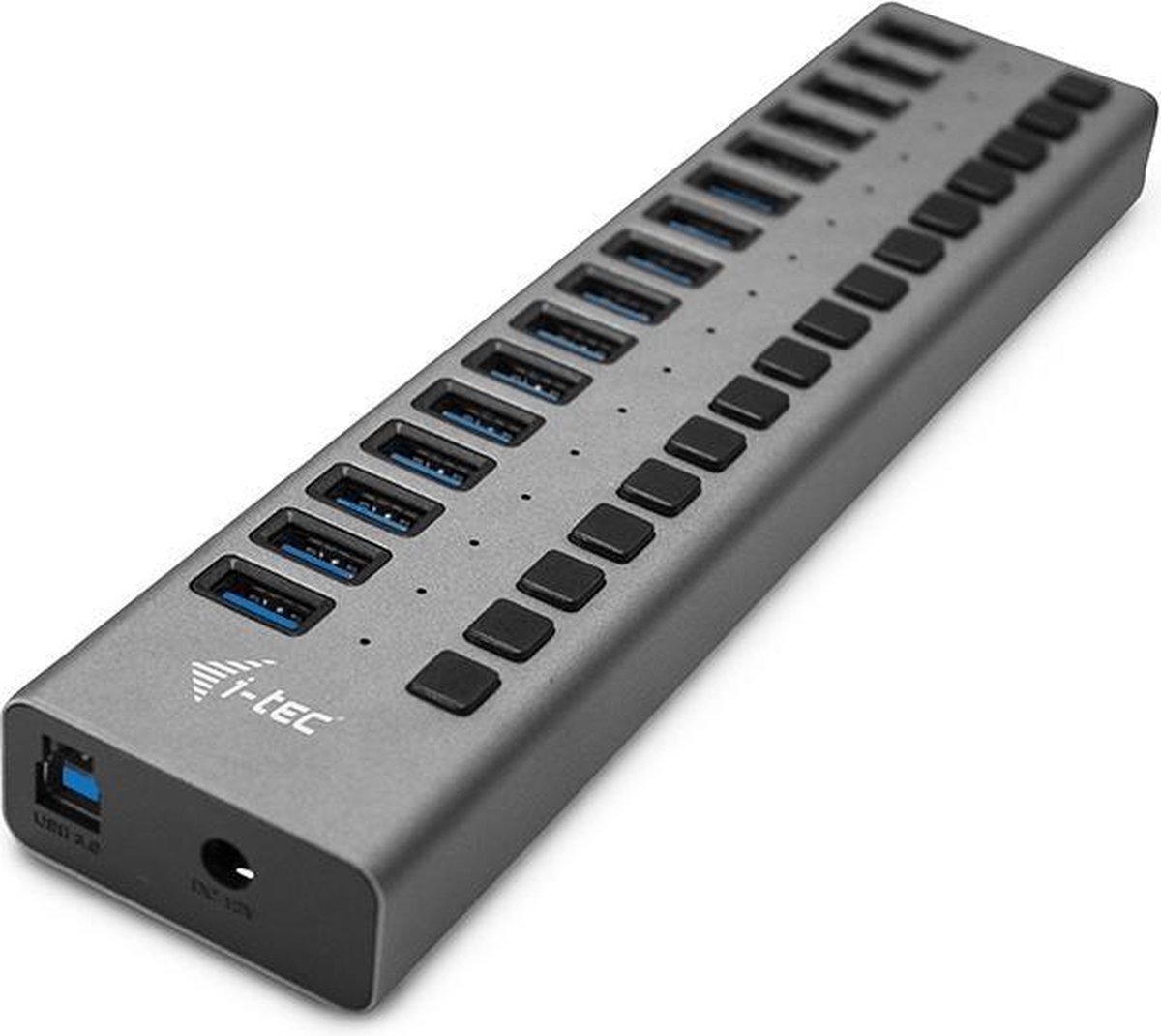 I-TEC 16 poorts USB hub + 60w adapter