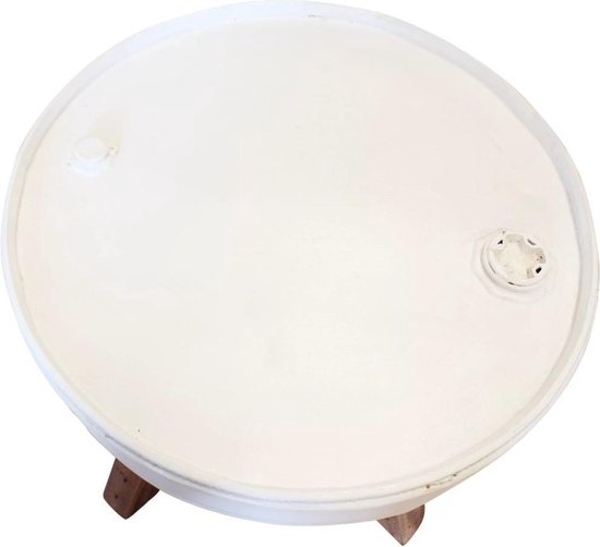 Vidaxl Salontafel 60x45 Cm Massief Gerecycled Hout - Wit