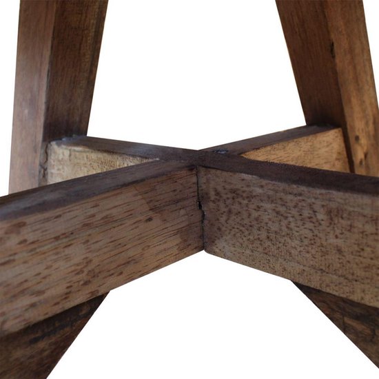 Vidaxl Salontafel 60x45 Cm Massief Gerecycled Hout - Wit