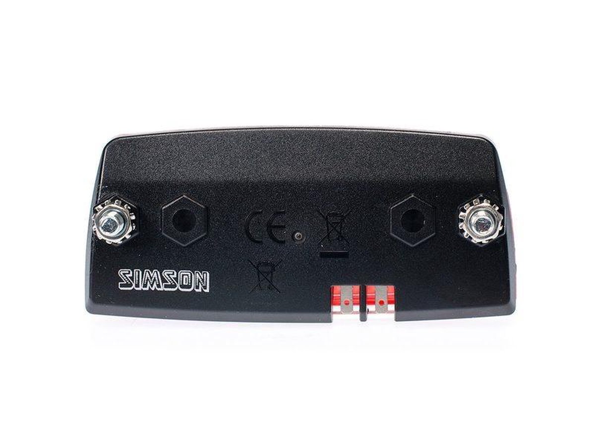 Simson Achterlicht Airy Led Naafdynamo Bagagedrager - Rood