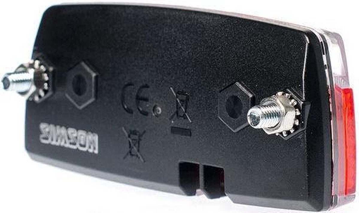 Simson Achterlicht Airy Led Naafdynamo Bagagedrager - Rood