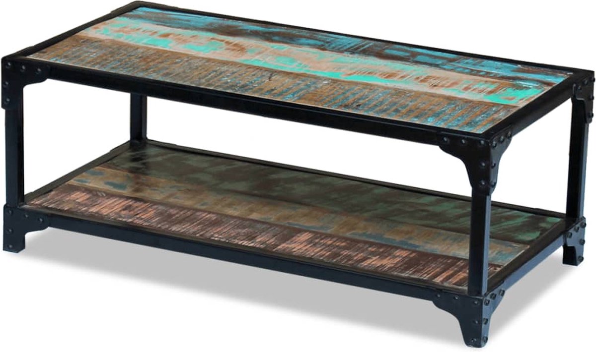 Vidaxl Salontafel Massief Gerecycled Hout - Marrón