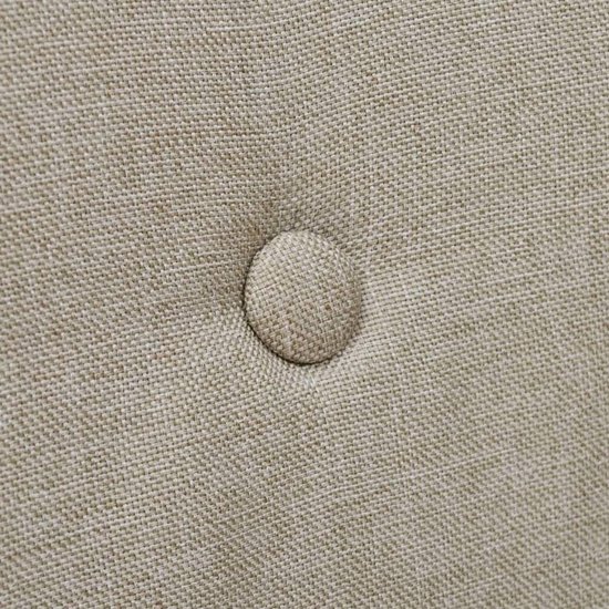 Vidaxl Eetkamerstoelen 2 St Stof En Massief Eikenhout - Beige