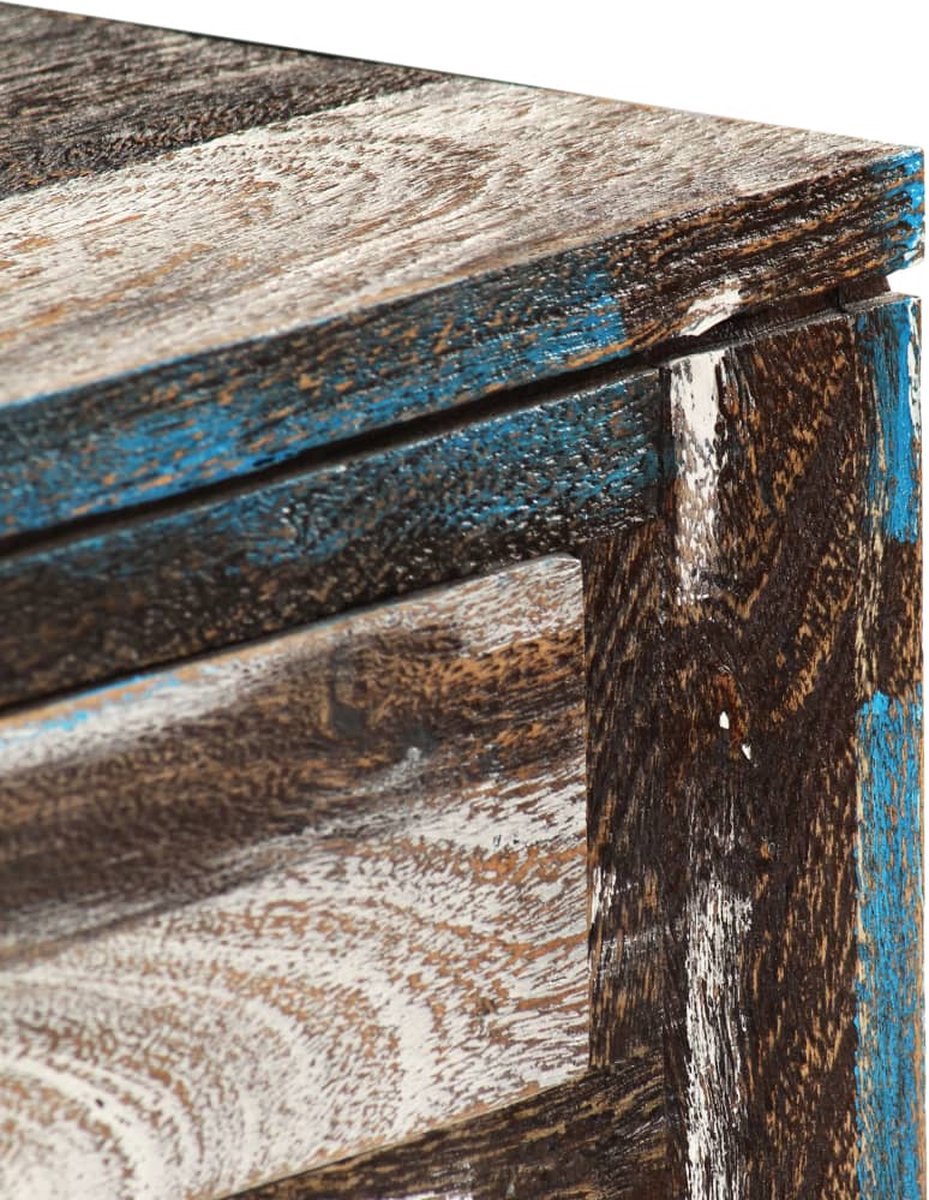 Vidaxl Wandtafel Vintage Stijl 118x30x80 Cm Massief Hout - Bruin