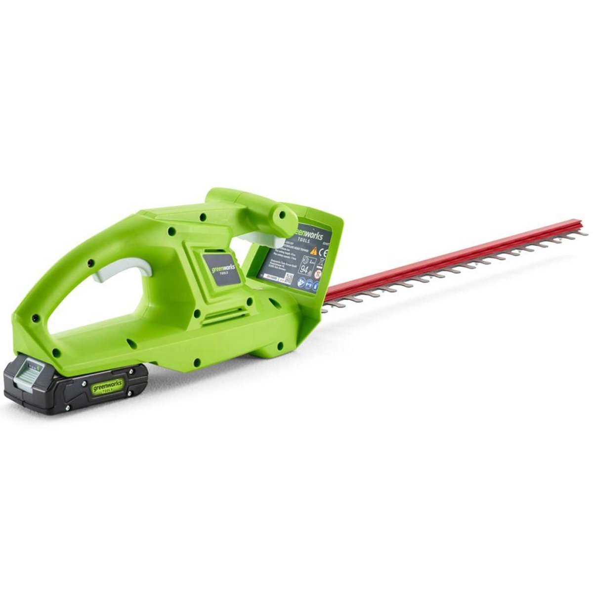 Greenworks Heggenschaarset Met 24 V 2 Ah Accu G24ht54 2201207ua - Groen