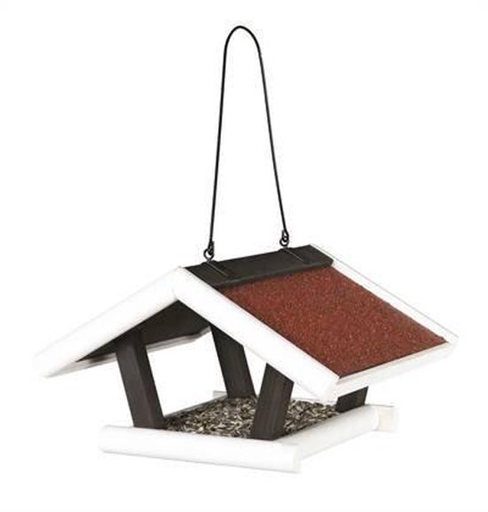 Trixie Vogelvoederhuisje Hangend Natura 30x18x28 Cm En Wit 55804 - Zwart
