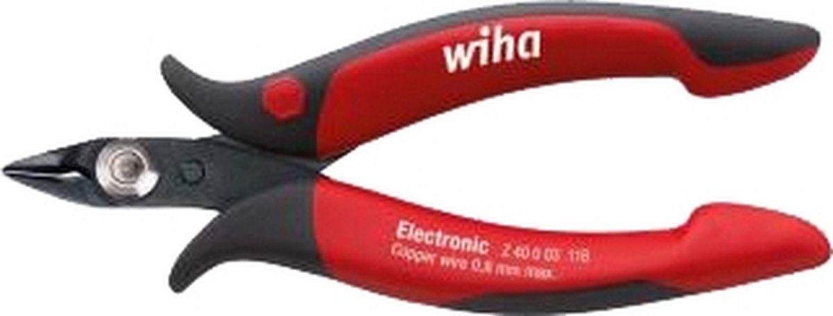 Wiha Zijkniptang Electronic zeer smalle, spitse kop zonder facet | 128mm/5 1/8" - 26812